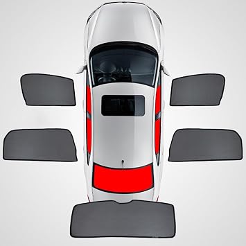 Car Window Sunshades for Mazda Mazda3 Hatchback 2019 2020 2021 2022 2023 2024 2025 Mesh Sunshade Magnetic Suction Blackout Curtain Half Shade Sun Protection Cover Interior Accessories,5PCS