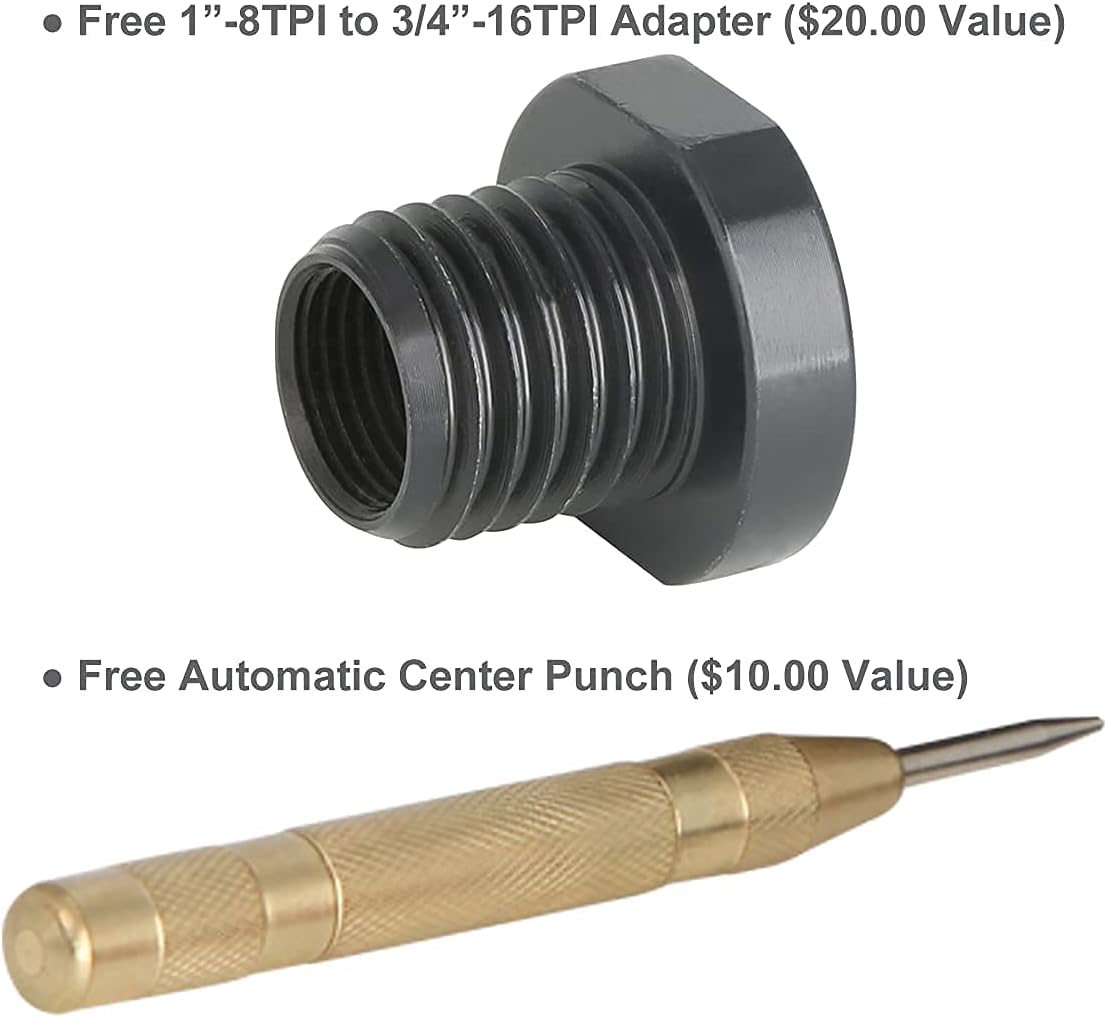 Gеt Pорulаr оƒƒеr VINWOX SCR4-4 Wood Lathe Chuck, 4-Jaw Self-Centering Chuck, with 1x8TPI thread & 3/4x16TPI Adapter, 3 Years Warranty