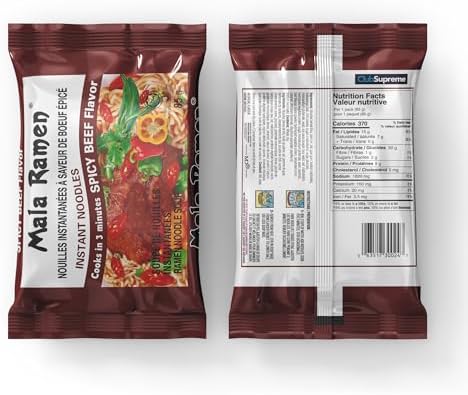 Mala Ramen Instant Noodle - Spicy Beef Noodles 85G (Case Of 24) 2.04 Kg - Cooks In 3 Minutes — view 3