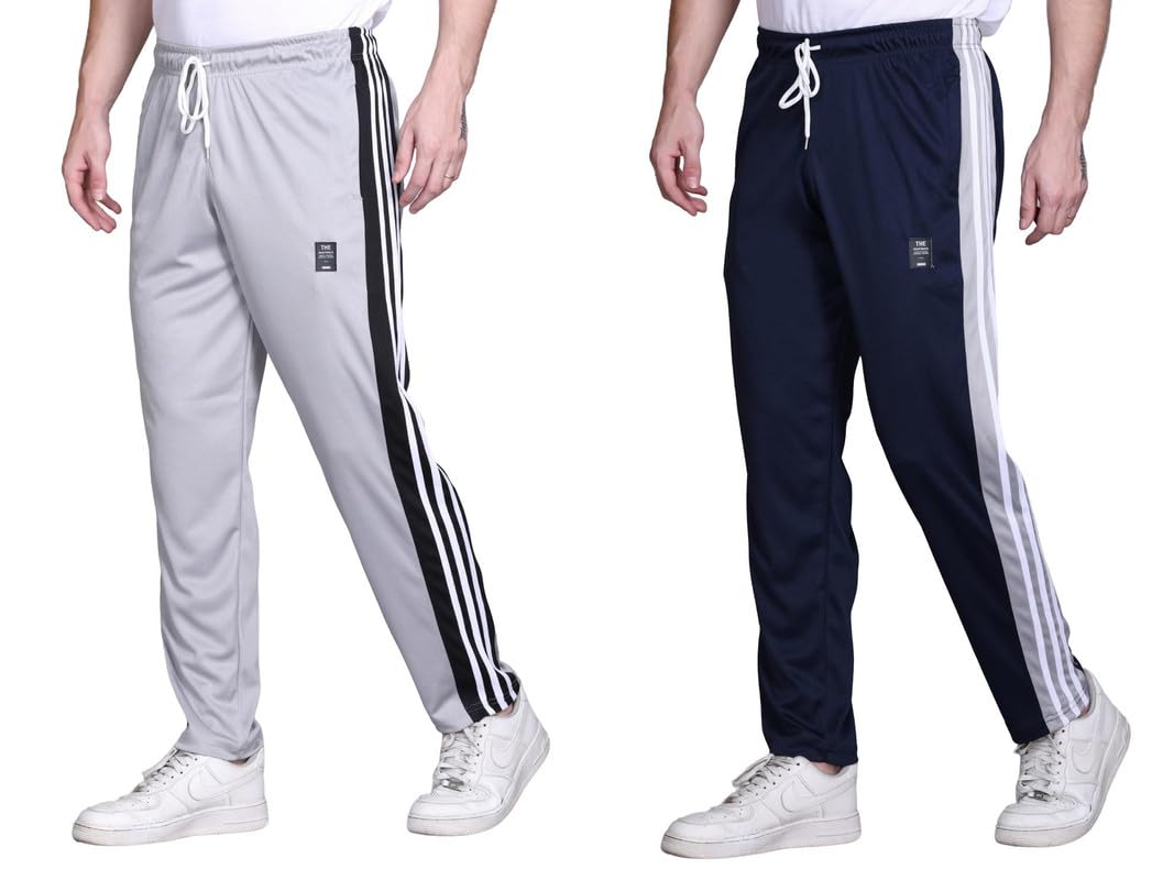 hvbk Men Track Pants (PIK-03-BLUE-03-GREY-COMBO)-picture-10