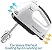 7-Speed Hand Electric Mixer, Stainless Steel Electric Hand Whisk, Electric Whisk Hand Mixer, Portable Handheld Cake Mixer for Cooking & Baking(WHITE)