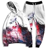 GVCRQE Men Tracksuit 3D Hoodie Jogger Set Couples Smoke Printed Tracksuit Sweatshirt Sweatpants Styl