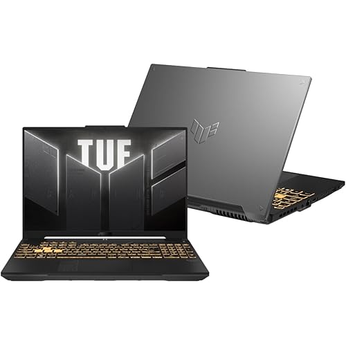 EXCaliberPC [2024] ASUS TUF Gaming F16 FX607JV-ES73 (Intel Core i7-13650HX, 16GB DDR5 RAM, 512GB NVMe SSD, NVIDIA GeForce RTX 4060, 16" FHD+ 165Hz, Windows 11) Gaming Laptop