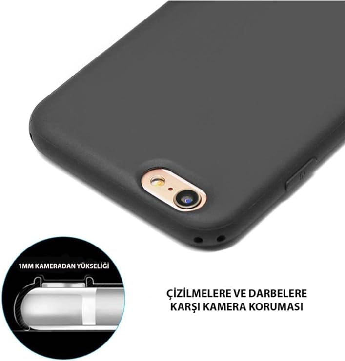 KZY CONTACT Cover Matte Black Silicone Lux Case compatible with Apple iPhone SE 2020