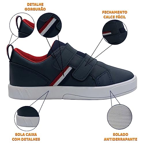 Tênis Infantil Casual Masculino Nº 28 Ao 33 Menino Escolar 11.73j (Branco, br_footwear_size_system,