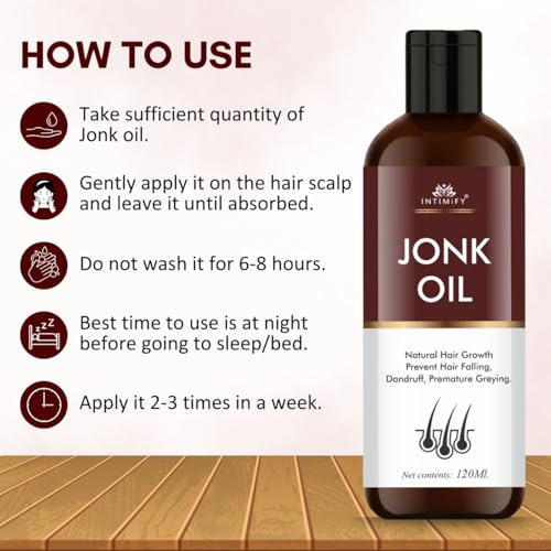 Image of INTIMIFY Jonk Oil For Hair, Leech Oil For Women & Men- 120 ml