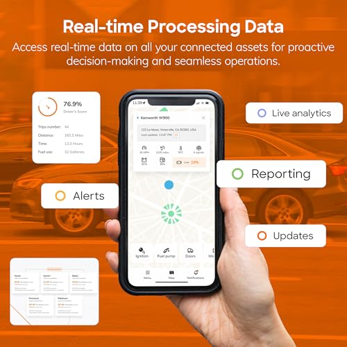 TrackmateGPS - Mini PRO II LTE 4G GPS Tracker, GPS Tracker for Vehicles, Trailers and More, Weather-Proof Car Tracker with Remote Killswitch, Mini GPS Compatible with AT&T and T-Mobile