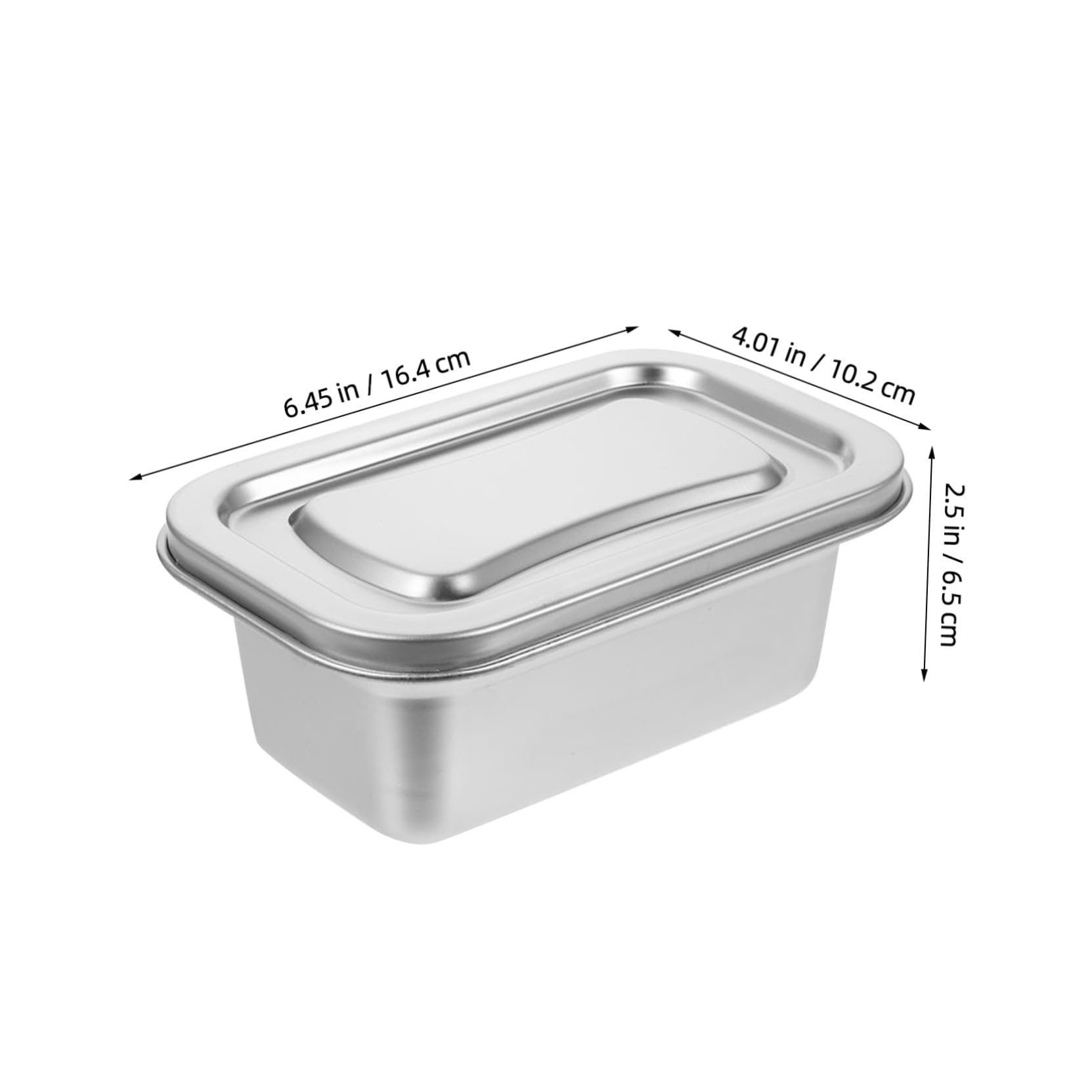 Edelstahl Eiscremebehälter 2 Stück-pack 0,72 L mit Deckel