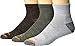 Merrell mens Cushioned Hiker Casual Sock, Dark Brown, Dark Grey/Light Grey, Olive Green, Medium-Large US