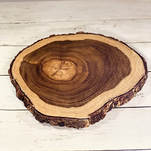 Man Made Woods Cutting Board – Round Wooden Charcuterie Board For Serving Crackers, Cheese, Hors D'oeuvres, Fruit And Bread – Natural Wood Cutting Boards For Kitchen #TOP7