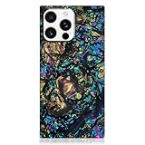 Flaunt Official Square Protective Case - Compatible with iPhone 16 Pro Max - Compatible with MagSafe & Wireless Charging - Drop-Tested & Shockproof - (Abalone Shell)