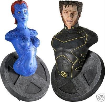 Marvel X-Men Movie - Wolverine and Mystique - Mini Bust Set