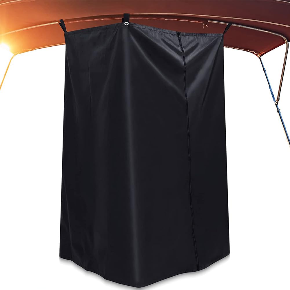 Tente Brise-Vue pour Bateaux, vestiaire à Suspendre, pour Bateaux à Ponton, Bateau, Rideau Brise-Vue, Tente, vestiaire, cloison pour pontons, Bateaux, tentes suspendues, 68,6 x 76,2 x 182,9 cm (l x P