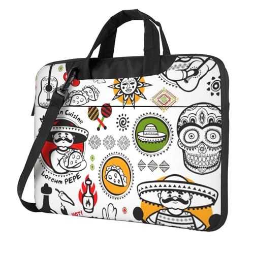 Bolsa para laptop de salsa mexicana ideal para oficina y café