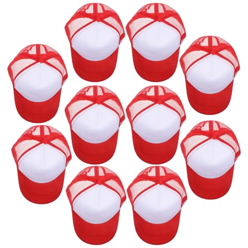 Casquettes de baseball en maille personnalisables lot de 10 pour transfert thermique