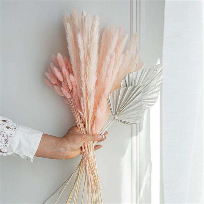 Pampas Grass Large 77Pcs Ramo de Flores Secas miniatura 6