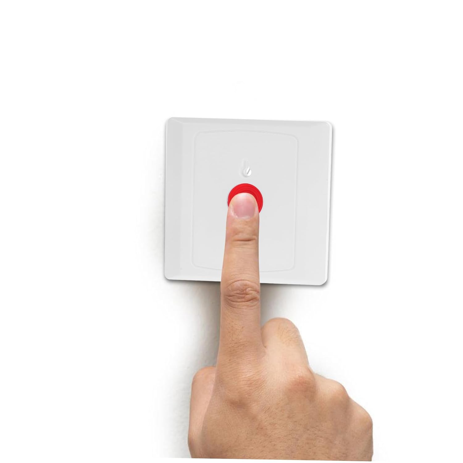 Emergency Call Button ABS Alarm Switch with Reset Key, Wall Mounted