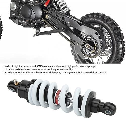 Yuecoom Stoßdämpfer, 250 mm Motorrad Stoßdämpfer Einstellbarer Federungsdämpfer für ATV Go Kart Scooter Dirt Pit Bike