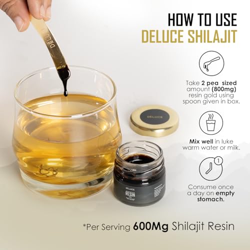 Image of Pure Himalayan Shilajit Resin Gold (30g) | 600mg Premium Shilajit with KSM-66 Ashwagandha, Safed Musli, Gokshura | Boost Strength, Stamina & Immunity | Lab-Tested, Vegan, Gold Grade for Men & Women
