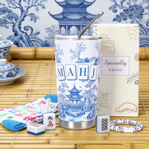 Set de Regalo Mahjong 4 Piezas con Vaso Acero Inox miniatura 2
