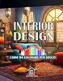 interior design libro da colorare per adulti: collezione di pagine da colorare con design di interni della casa