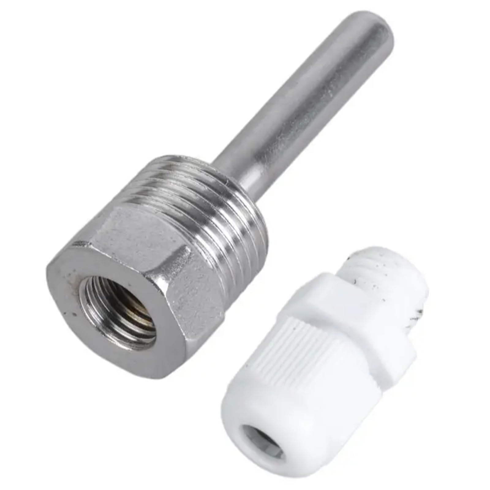 3 Pièces Thermowell, Manchon D'immersion en Acier Inoxydable, Manchons D'immersion 8 x 50mm, Manchons de Plongée G1/2 Filetage, pour Capteurs de Température Étanches