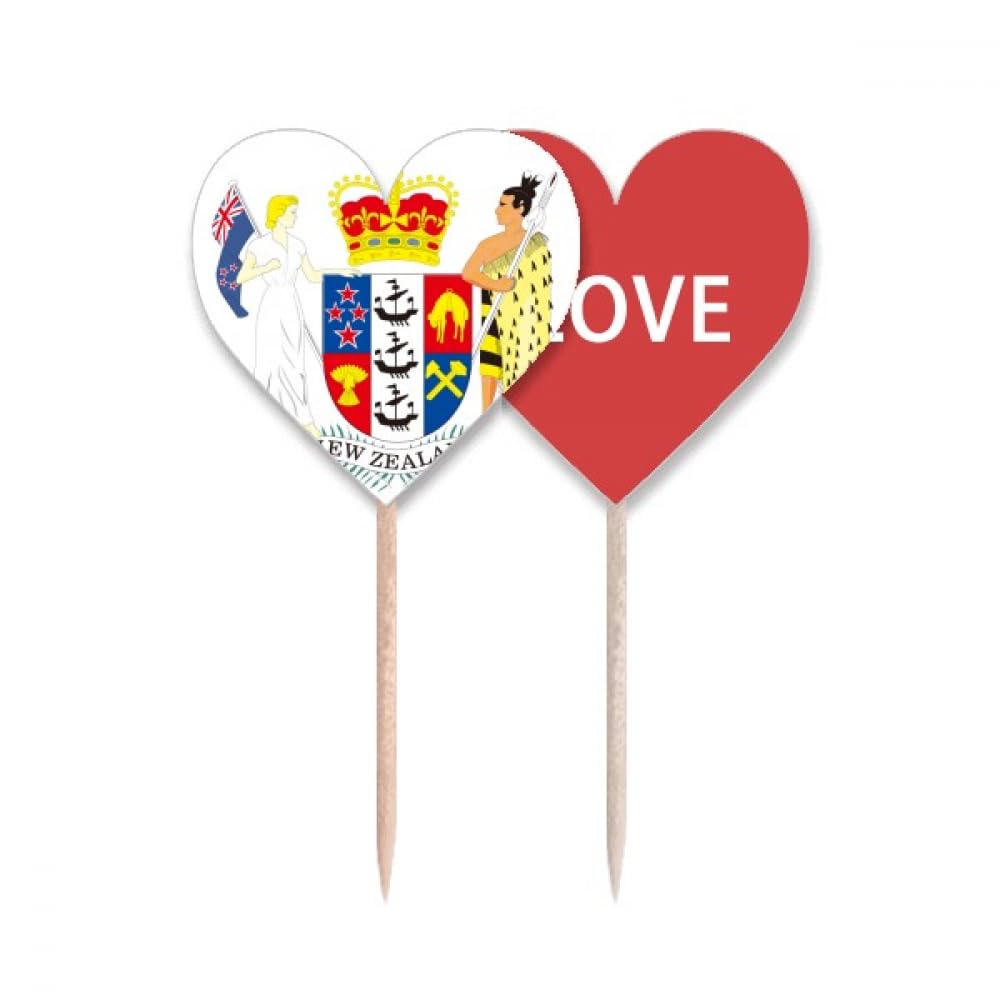 Cupcake pick love heart national emblem pour pique de décoration de gâteau de fête