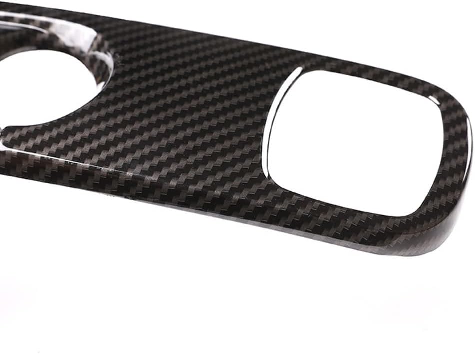 for Mercedes Benz Smart Fortwo 451 2009-2014 ABS Car Center Console Gear Shift Frame Trim Left Hand Driver(Carbon Fiber)
