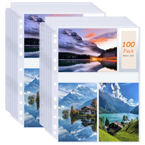 Pochettes transparentes 10x15 pour classer vos photos de famille en classeur