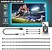Produktbild USB LED Streifen, TV Hintergrundbeleuchtung mit RF-Fernbedienung für 32~58 Zoll Zoll-Fernseher, wasserdichtes Farbwechsel DIY RGB 5050 Dimmer Tape Light für Fernseher, Computer, Monitor