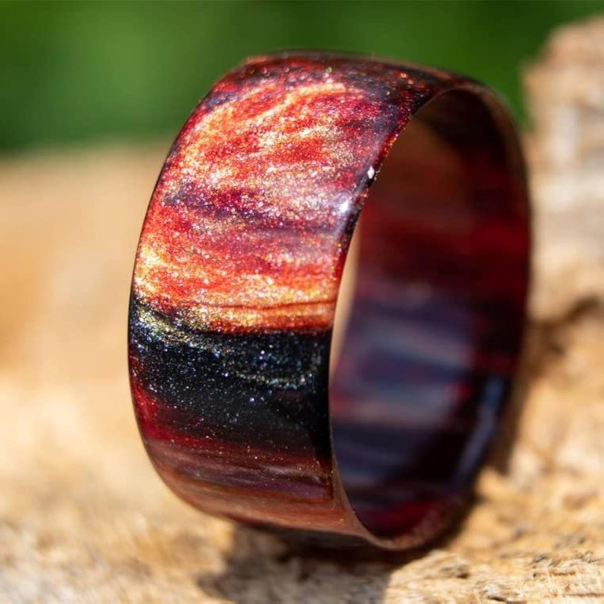 Acrylic Resin Colorful Ring All-Match Band