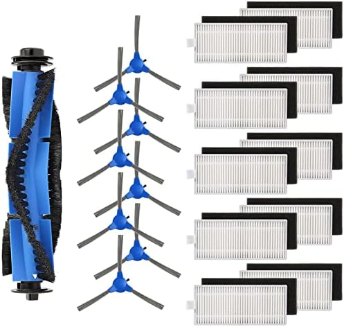 19 Pack RoboVac Replacement Kit for eufy RoboVac 11S, RoboVac 15T, RoboVac 30, RoboVac 30C, RoboVac 15C, RoboVac 12, RoboVac 25C, 35C Accessory Replacement Parts (10 Filters + 8 Side Brushes + 1 Rolling Brush)