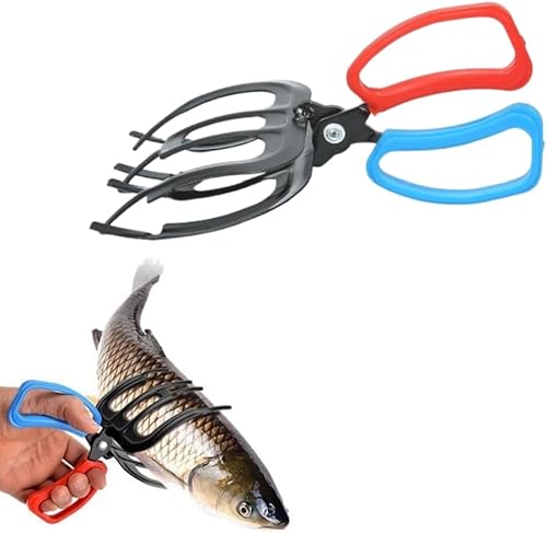 Pinza de Pescado de 3 Garras, Pinza de Pesca Multifuncional de Tres Dientes 2025 NUEVA Antideslizante, Pinza de Pescado de Metal con Agarre