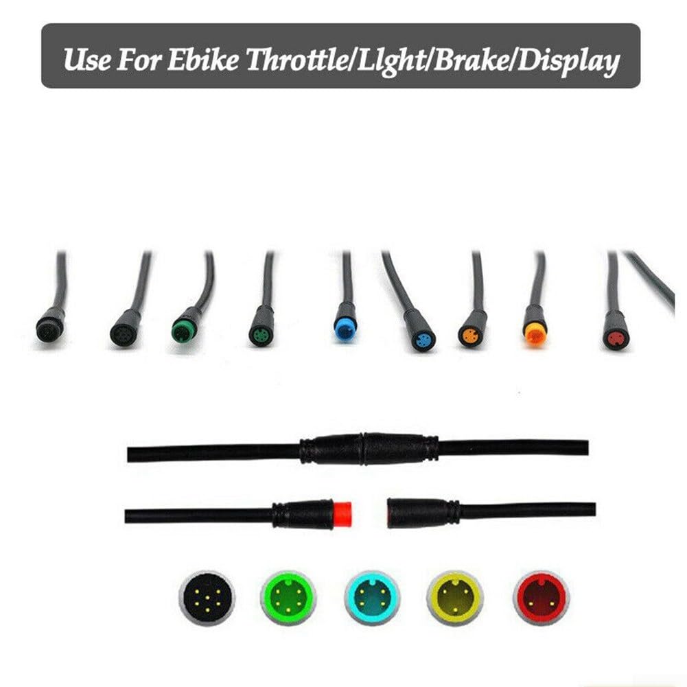 Connettore impermeabile a 6 pin, perfetto per connessioni bici elettriche (maschio a 6 pin)