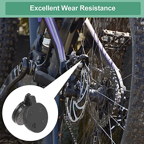 X AUTOHAUX 4 Pair Semi Metal Bicycle Disc Bike Brake Pads for JAK for Zoom, Black - Image 3
