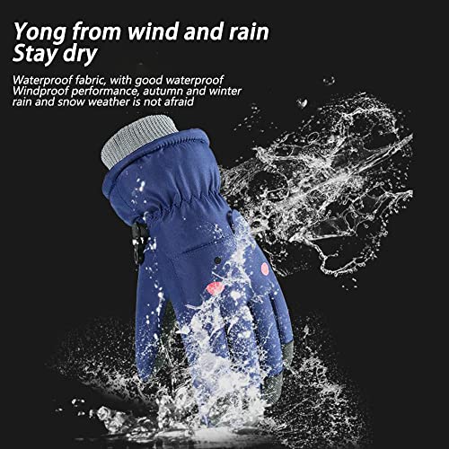 BABOBY Luvas infantis, luvas de esqui, luvas quentes, luvas de equitação, material à prova d'água c