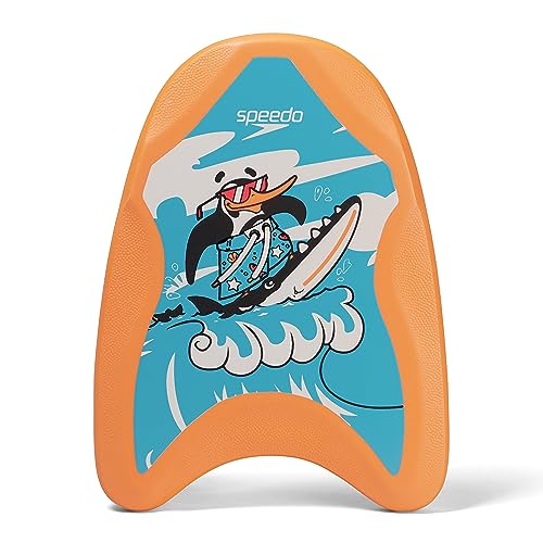 Speedo Children's Float and Training Aid | Learn to Swim | Floatation, Chima Azure Blue/Fluro Orange, One Size