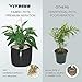 VIVOSUN 5-Pack 1 Gallon Grow Bags, Fabric Pots with Self-Adhesion Sides for Transplanting