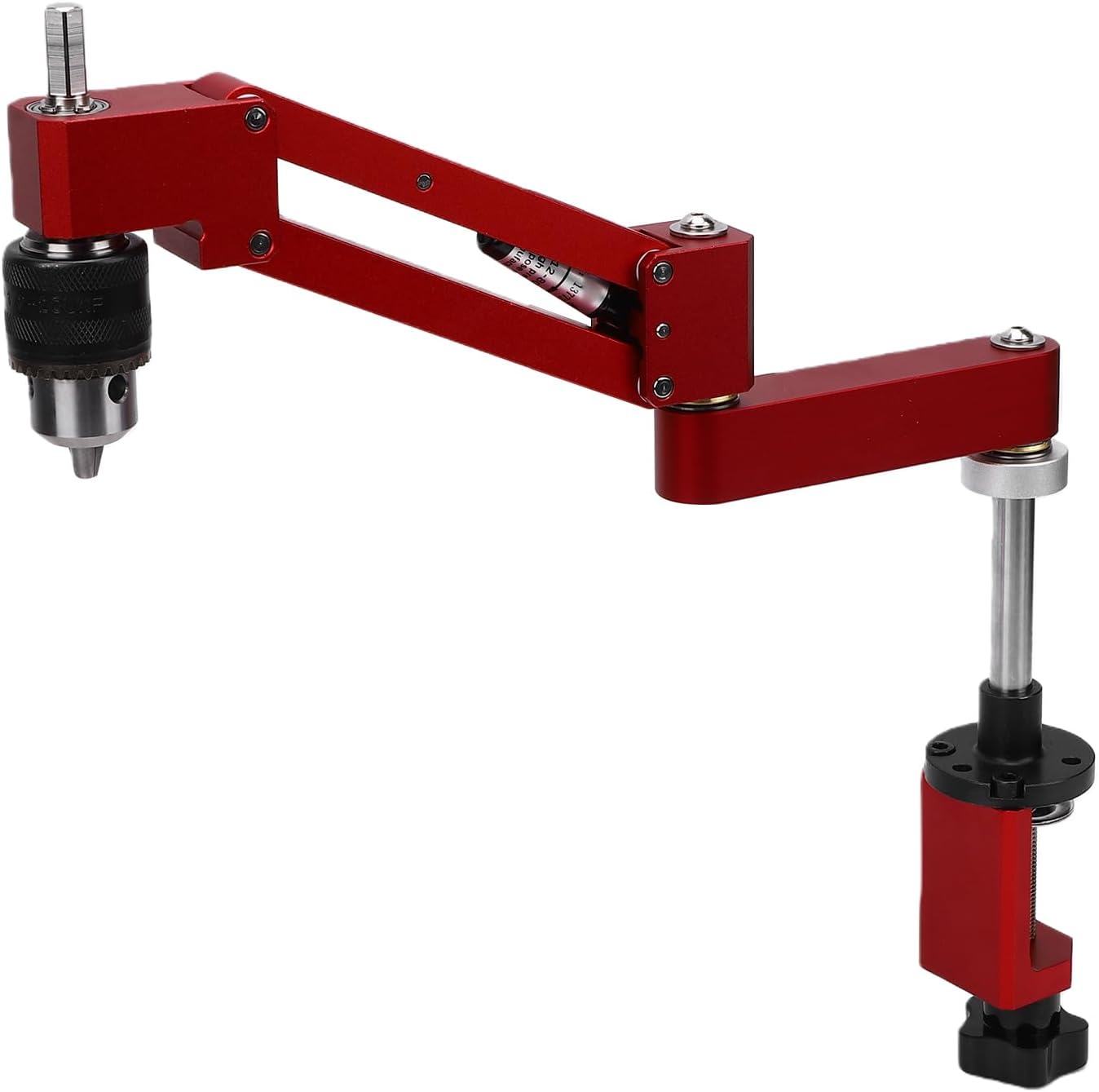 Tapper Tapping Arm for Electric Tapping Machine, Aluminum Alloy Adjustable Cantilever Tapper Bracket Support, Red