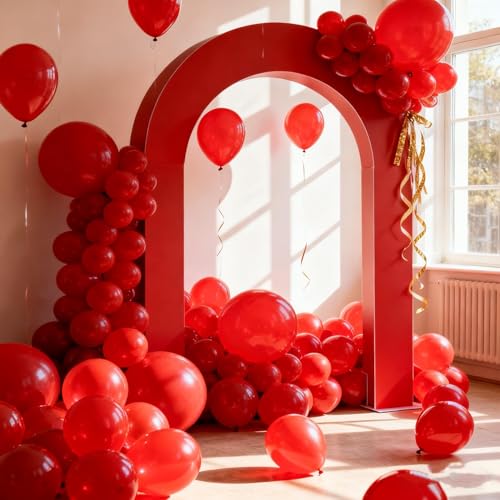 Image of 160Pcs Red Balloons 12 Inch Bulk Latex Balloon for Baby Shower Birthday Wedding Party Decorations
