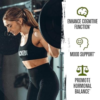 Jacked Factory Ashwagandha Gummies - KSM 66 Ashwagandha Gummies (600mg Per Serving) - Enhance Cognitive Function, Boost Mood, and Promote Hormonal Balance - 120 Gummies, Cherry Splash