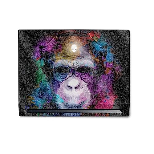 MightySkins Glossy Glitter Skin Compatible with Alienware M18 R1 (2023) Full Wrap Kit - Neon Monkey | Protective, Durable High-Gloss Glitter Finish | Easy to Apply & Change Styles | Made in The USA