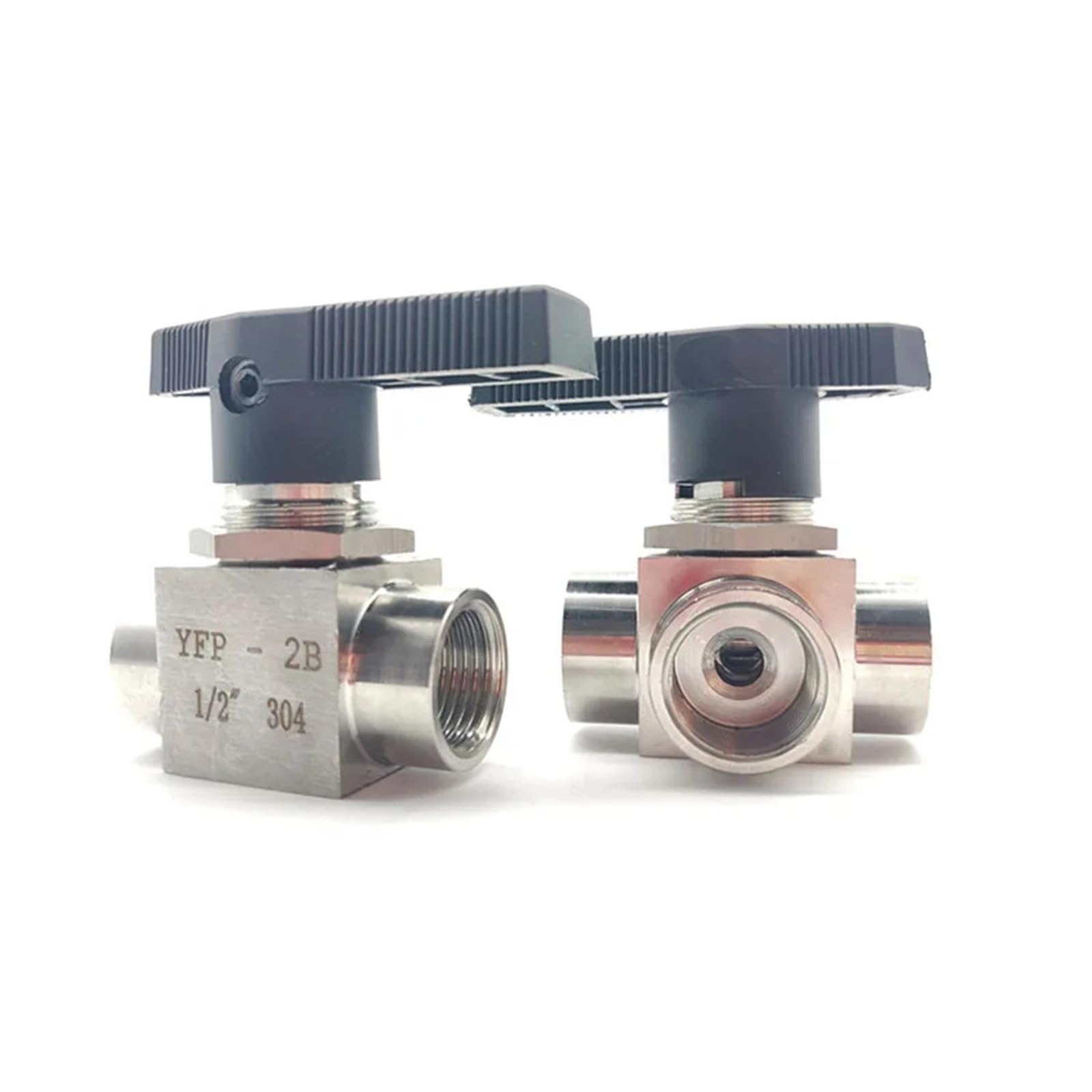 Vanne à boisseau sphérique en T 3/8 inox directionnelle anti fuite
