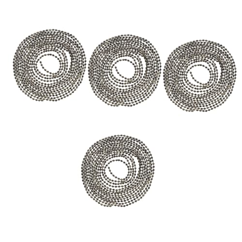 Veemoon 4 Pcs corrente de contas de cobre corrente de etiqueta de cachorro material de fabricação de