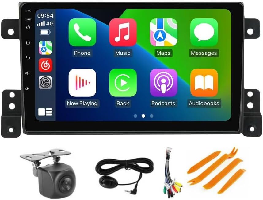 Upgrade Radio for Suzuki Vitara - Android 13 Stereo for Suzuki Vitara 2005-2015 IPS Touch Screen Built-in Car-Play Android Auto/GPS Navigation/5G WiFi/FM/SWC/AHD Camera