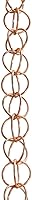 Vista 4 de Monarch Rain Chains Anillo de aluminio negro cadenas de lluvia para canaletas – Extensión negra de 3 pies Cadena de lluvia decorativa
