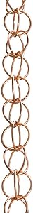 Monarch Pure Copper Rain Chain Ring, 8-1/2-Feet Length