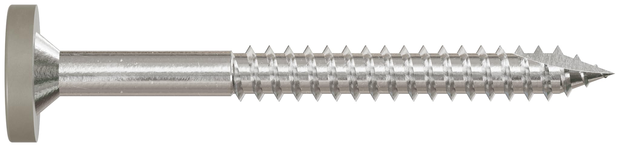 Simpson Strong-Tie T08175FS75GR Fascia Board Screw — #8 x 1-3/4 in. T-20 6-Lobe Pancake Head Type 316, Gray (75-Qty)