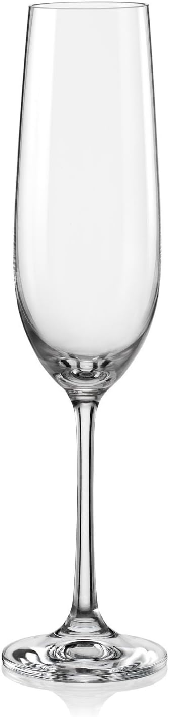 Red Vanilla Viola White Wine Glass (Set of 6), 11.75 oz, Clear
