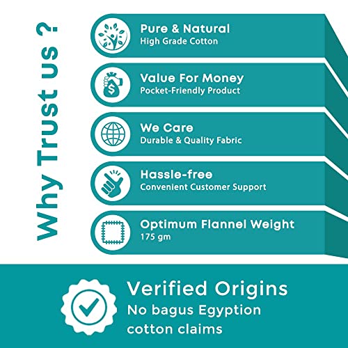 Feather & Stitch 100% Cotton Flannel Queen Sheets Set 4 Piece Bed Sheets Heavy Weight Bedding, Double Brushed For Extra Softness, 16" Deep Pocket 2 Pillowcases (Red Plaid) #TOP7